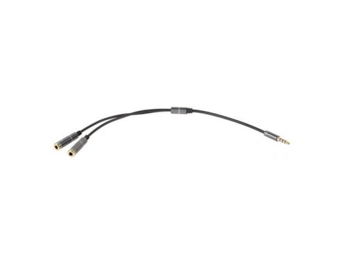 Kabel Jack 3.5 konektor 4 pin/2xJack 3.5 zdířka stereo