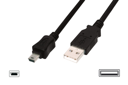 Digitus USB kabel USB A samec na B-mini 5pin samec