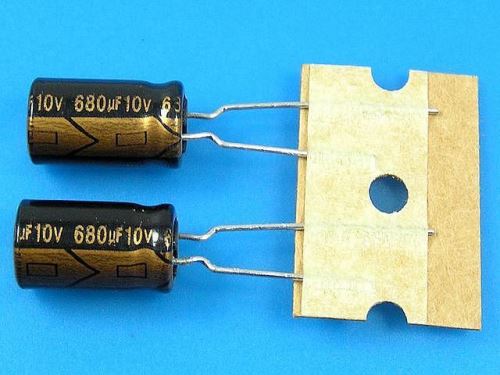 680uF/10V - 105°C Lelon RXK   kondenzátor elektrolytický