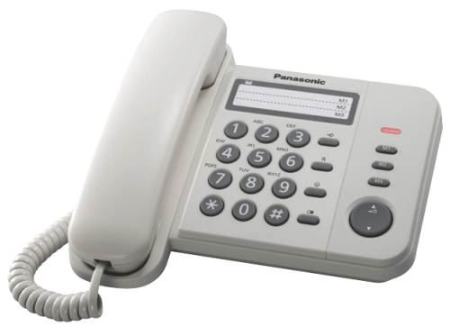 Panasonic KX-TS520FXW - jednolinkový telefon, bílý