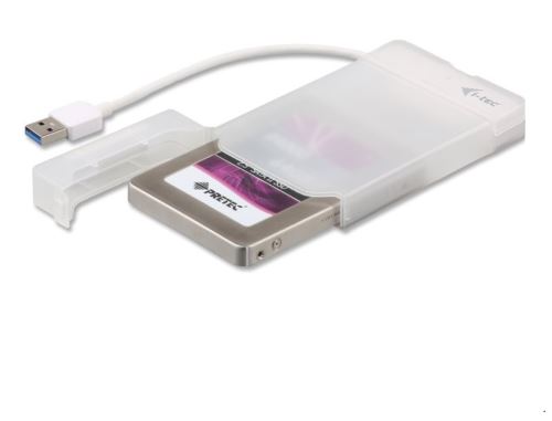 i-Tec MySafe Easy externí case pro 2,5" SATA I/II/III SSD, USB3.0, White - bez HDD