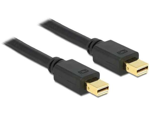 Delock mini Displayport kabel samec - samec 1 m, č