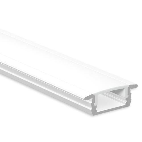 MCLED PROFIL AL. VEST. VP 23X8MM BÍLÝ VČETNĚ MLÉČNÉHO DIFUZORU 2M ML-761.374.43.2
