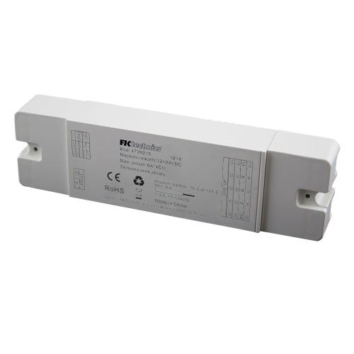 Přijímač pro LED pásky 4v1, 12/24V, 4x6A, 4 zónový systém FK-PRI-4v1-RF-4ZONE