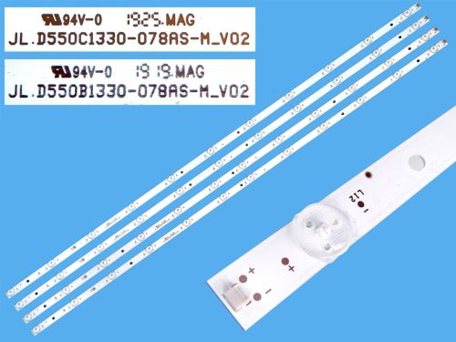 LED podsvit 1050mm sada Vestel celkem 4 pásky / D-LED backlight 55" 23559826 / 30102689 + 