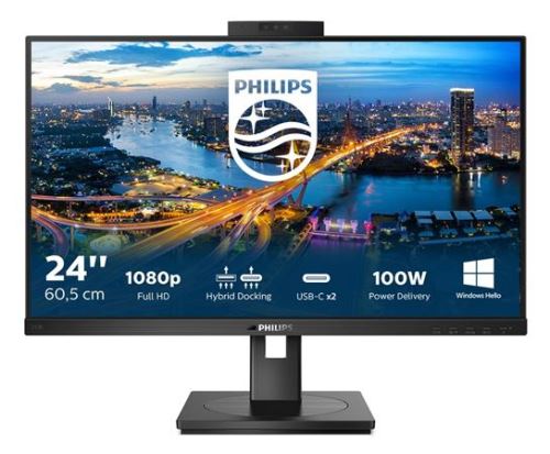 Philips LCD 243B1JH 23,8" 16:9 IPS/1920x1080@75Hz/50M:1/4ms/250cd/HDMI/DP/4xUSB/USB-C dock