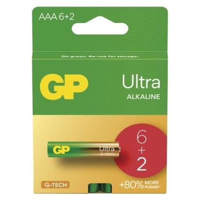 Alkalická baterie GP Ultra AAA (LR03), B02118