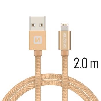 SWISSTEN DATA CABLE USB / LIGHTNING TEXTILE 2,0M G