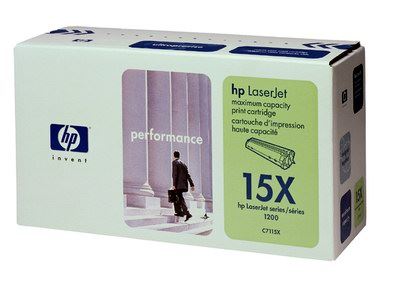 HP C7115X Toner 15X pro LJ 1000w,1200,1220,33x0MFP, (3500str), Black, C7115X