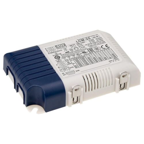 MEANWELL ZDROJ PRO LED LCM-25 25W VSTUP 180-295V AC, 254-417V DC VÝSTUP 350/500/600/700/90