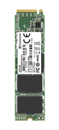 TRANSCEND MTE652T2 256GB Industrial 3K P/E SSD disk M.2, 2280 PCIe Gen3 x4 NVMe 1.3 (3D TL