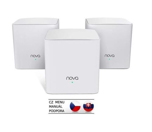 Tenda MW5c (3-pack) Nova - Wireless Mesh Gigabit Router 802.11ac/a/b/g/n,1200 Mb/s 