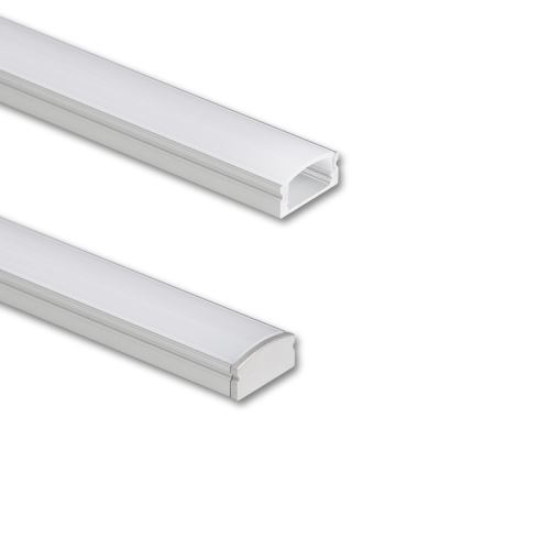 MCLED PROFIL AL PŘIS. PH2 17X8MM ČIRÝ DIFUZOR 2M ML-761.022.74.2