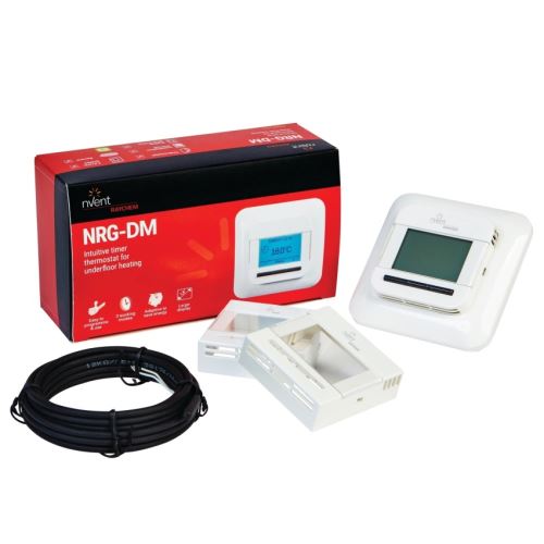 RAYCHEM TERMOSTAT ELEKTRONICKÝ ADAPTABILNÍ S ČASOVAČEM PODSVĚTLENÝ LCD DISPLEJ SNÍMÁNÍ PEL