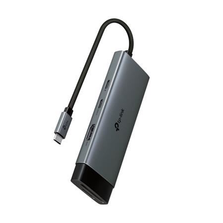 TP-Link UH7020C Hub USB typu C 7v1, HDMI 4K při 60 Hz, SD a microSD UHS-I, 100W Power Deli
