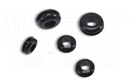 WAP PRŮCHODKA POM-1410 (GM-1410) PRO KABEL 10,5MM, MĚKČENÉ PVC, ČERNÁ, wpr4314