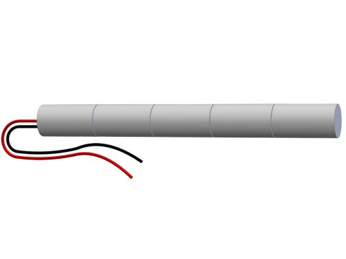Akumulátor - nouzová světla 6,0V / 1600mAh SC kabel bez konektoru