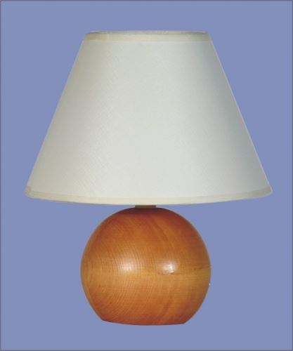 SANDRIA Stolní lampička Lampa dřevo koule střední