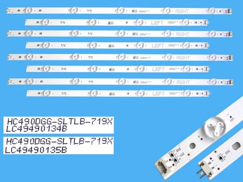 LED podsvit sada LG HC490DGG celkem 8 pásků / DLED TOTAL ARRAY HC490DGG-SLTLB / LC49490134