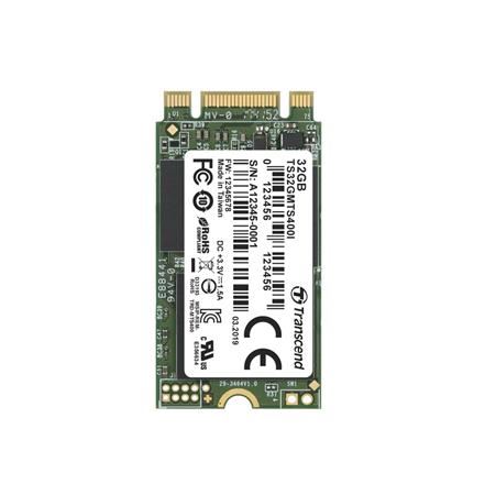 TRANSCEND MTS400I 32GB Industrial SSD disk M.2 2242, SATA III 6Gb/s (MLC), 280MB/s R, 50MB
