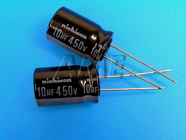 10uF/450V - 85°C Nichicon VR kondenzátor elektrol