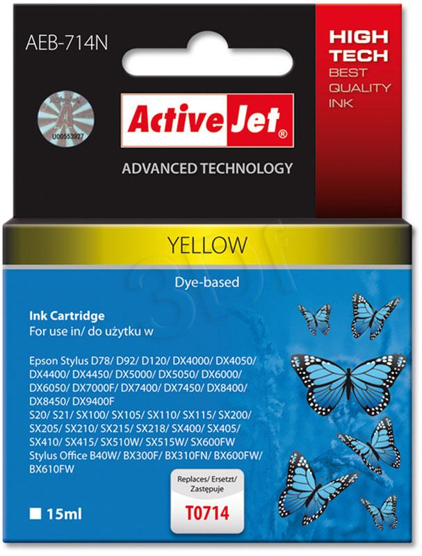 ActiveJet inkoust Epson T0714 D78/DX6000/DX6050 Ye