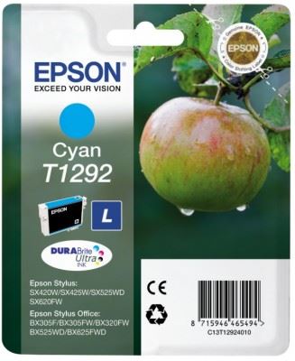 EPSON cartridge T1292 cyan (jablko), C13T12924011