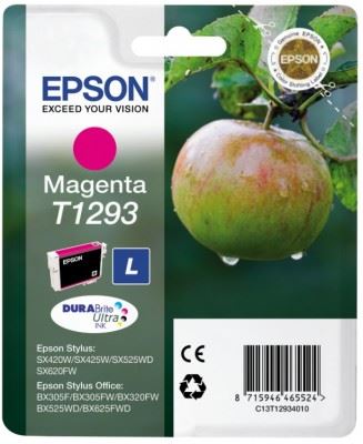 EPSON cartridge T1293 magenta (jablko), C13T12934011