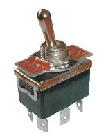 Přepínač páčkový  3pol./6pin  ON-OFF-ON 250V/10A