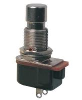 Přepínač tlačítko kul.ON-(OFF)  12V kov