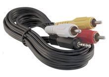Kabel TIPA JACK 3.5 stereo 4pin/3xCINCH 1,5m Kabel TIPA JACK 3.5 stereo 4pin/3xCINCH 1,5m