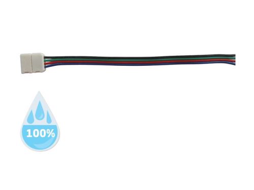 Konektor nepájivý pro RGB LED pásky 5050 30,60LED/m o šířce 10mm s vodičem, voděodolný IP6