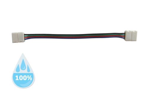 Spojka nepájivá pro RGB LED pásek 5050 30,60LED/m 10mm s vodičem, voděodolný IP68