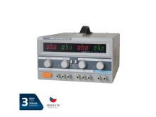 Zdroj laboratorní GETI GLPS 3005E  2x0-30V/ 0-5A+ (5V-3A)