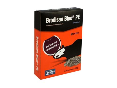 Granule proti potkanům AgroBio Brodisan Blue PE 150g