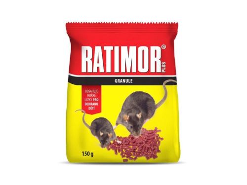 Granule proti myším, krysám a potkanům AgroBio Ratimor 150g
