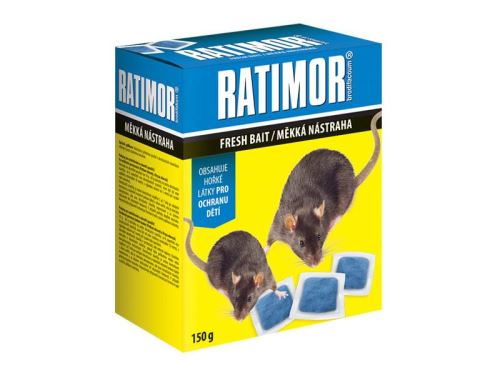 Nástraha proti myším, krysám a potkanům AgroBio Ratimor 150g