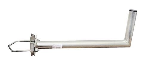 Anténní držák 50cm na stožár s vinklem, rozteč třmenu 100mm, trubka 42/2mm, výška 16cm  žá