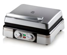 Vaflovač 4x7 s termostatem a časovačem - DOMO DO9149W, 1400 W,  termostat, časovač, 2 vafle 15x9 cm (3)