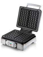 Vaflovač 4x7 s termostatem a časovačem - DOMO DO9149W, 1400 W,  termostat, časovač, 2 vafle 15x9 cm (2)