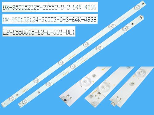 LED podsvit 1108mm sada ChangHong LB-C550U15-E3-L-G31-DL / LED Backlight 1118mm - 11 D-LED