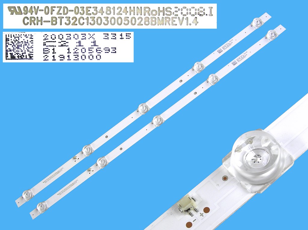 LED podsvit 655mm, 9LED / LED Backlight 655mm - 9DLED, náhrada BN96-28489AL, D2GE-320SC1-R