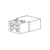 Zástrčka 2-pólová, sameček, 42004 (2)