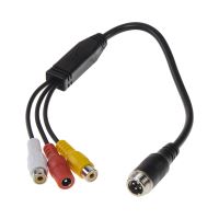 Kabel video 4pin samec /RCA + DC, SVkabRCA (1)