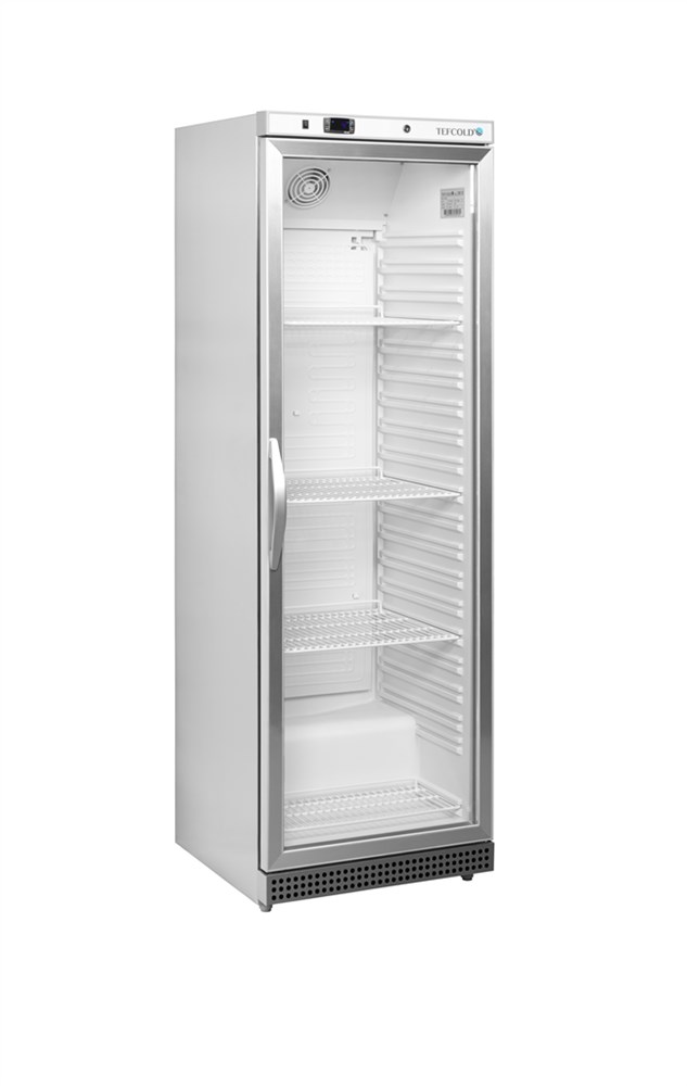 TEFCOLD UR 400 SG chladicí skříň prosklené dveře, nerez opláštění