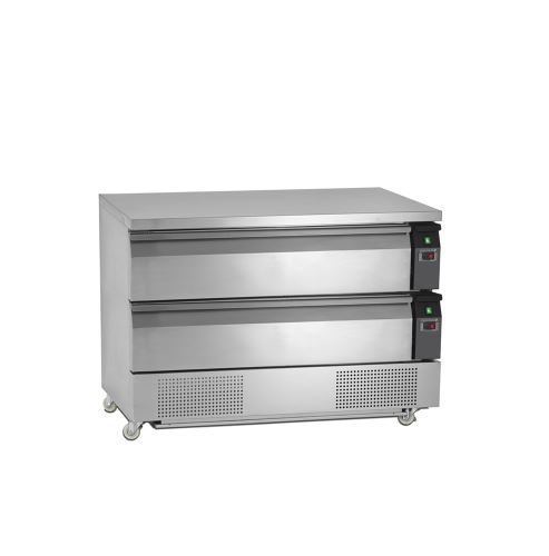 TEFCOLD UD2-3 kombinovaný chladicí / mrazicí stůl 2 zásuvky